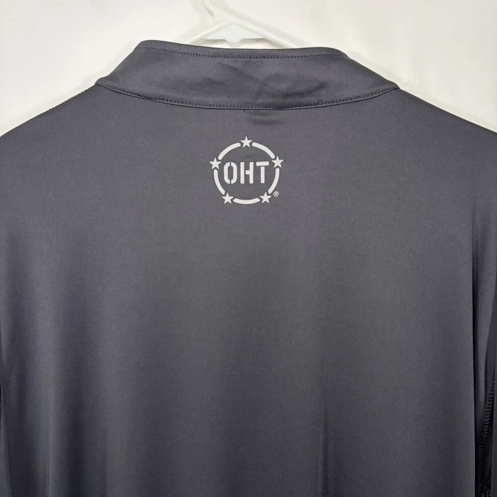Air Force Falcons Colosseum 1/4 Zip Pullover Mens 2XL Gray Operation Hat Trick